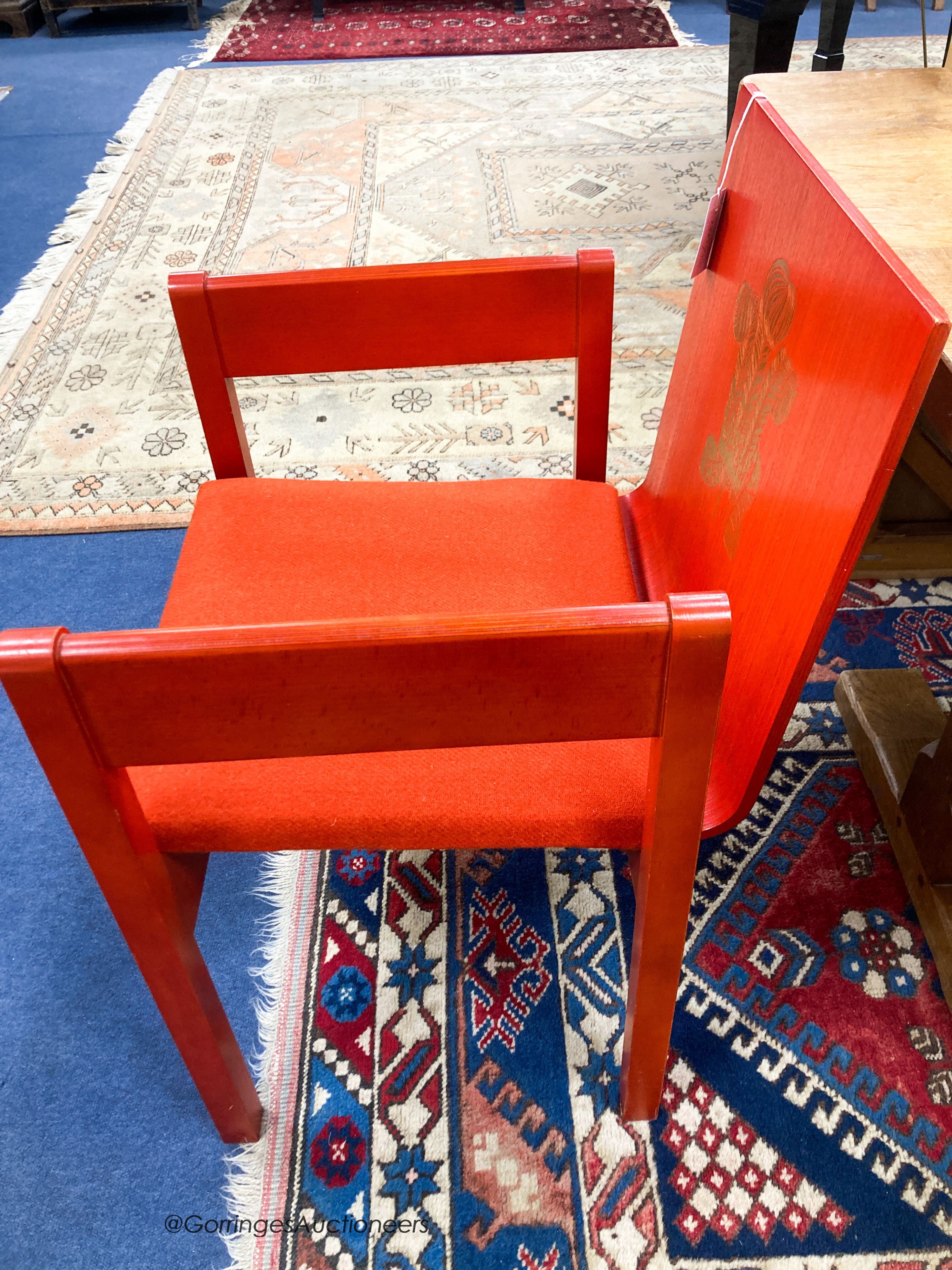A Prince of Wales Investiture chair, width 54cm, depth 50cm, height 79cm